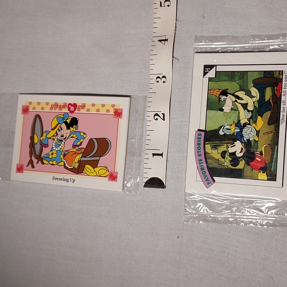 Vintage 1990s Walt Disney Co Minnie Mickey Trading Cards Sealed Promo Card Set - Picture 4 of 6